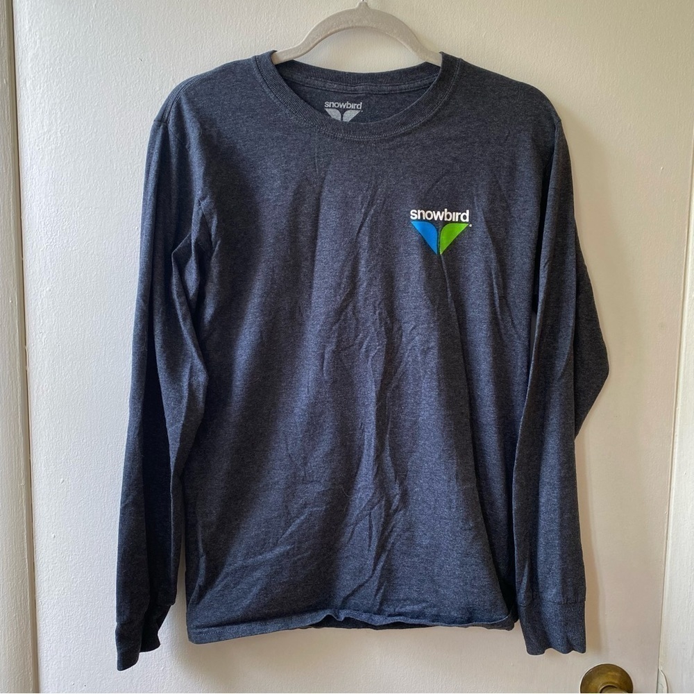 Snowbird Utah Ski Long Sleeve Pullover Cotton Shirt
